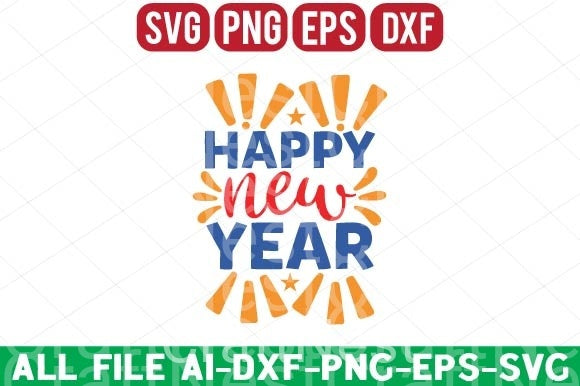 New Year T Shirt 20 Bundle - CraftNest - Digital Crafting and Art