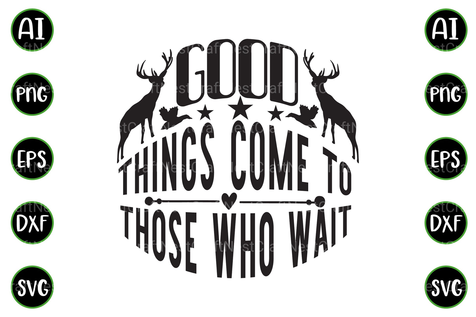 Hunting Quotes Design Bundle - CraftNest - Digital Crafting and Art