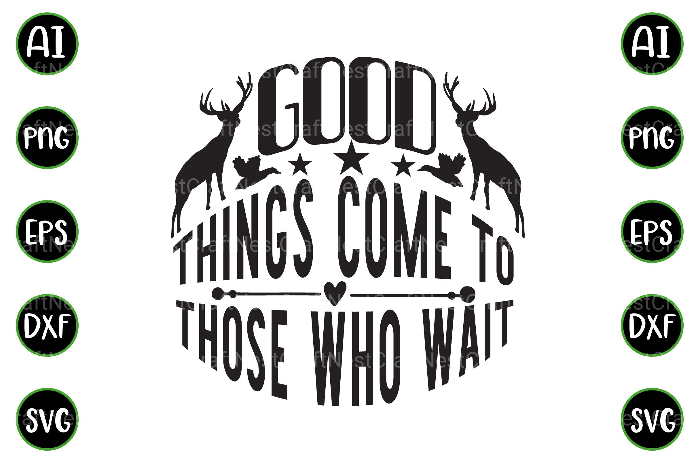 Hunting Quotes Design Bundle - CraftNest - Digital Crafting and Art