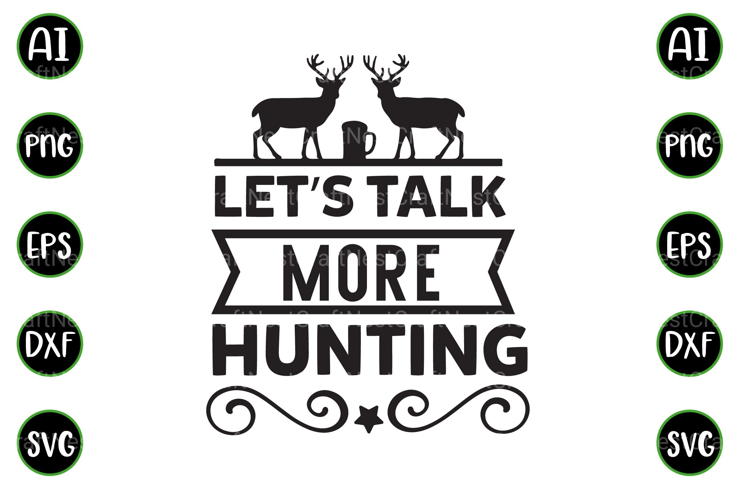 Hunting Quotes Design Bundle - CraftNest - Digital Crafting and Art