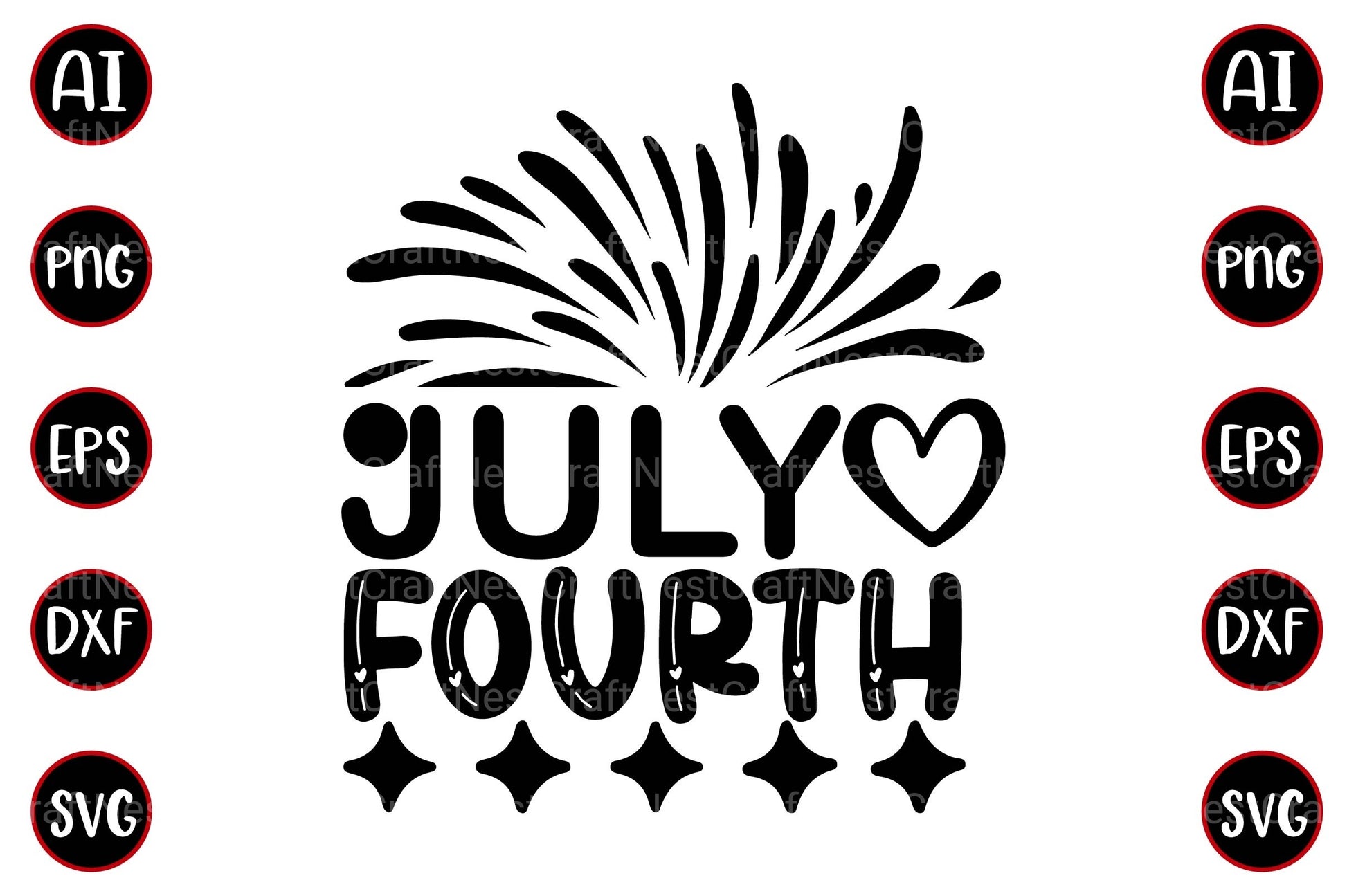 4th of July Design Bundle - CraftNest - Digital Crafting and Art