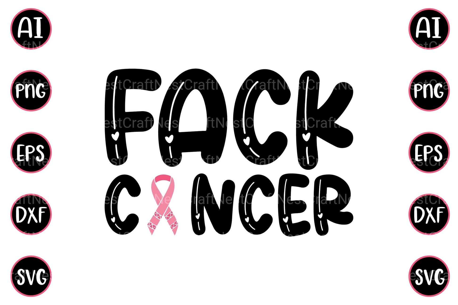 Cancer Design Bundle 157 - CraftNest - Digital Crafting and Art