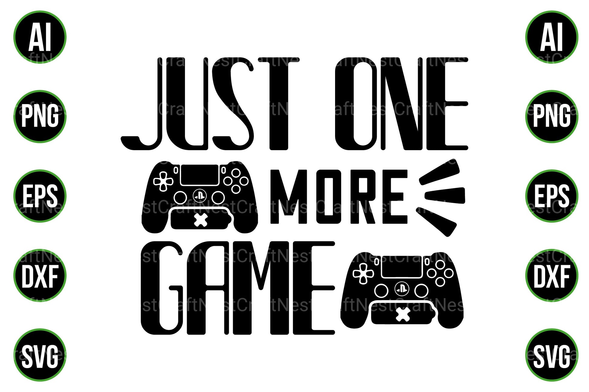 Gaming and Gamer Design Bundle - CraftNest - Digital Crafting and Art