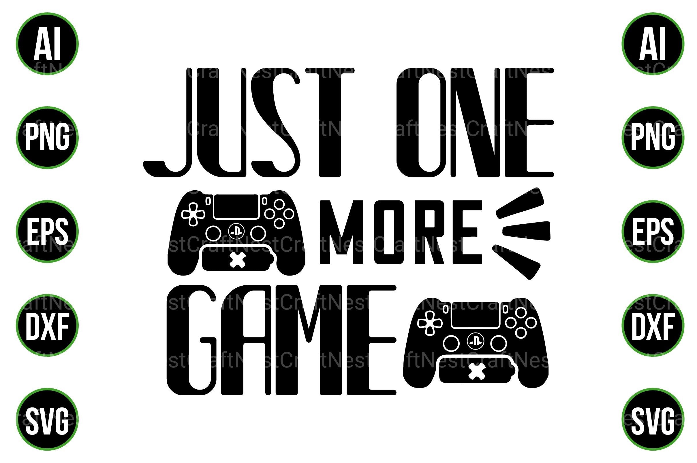 Gaming and Gamer Design Bundle - CraftNest - Digital Crafting and Art