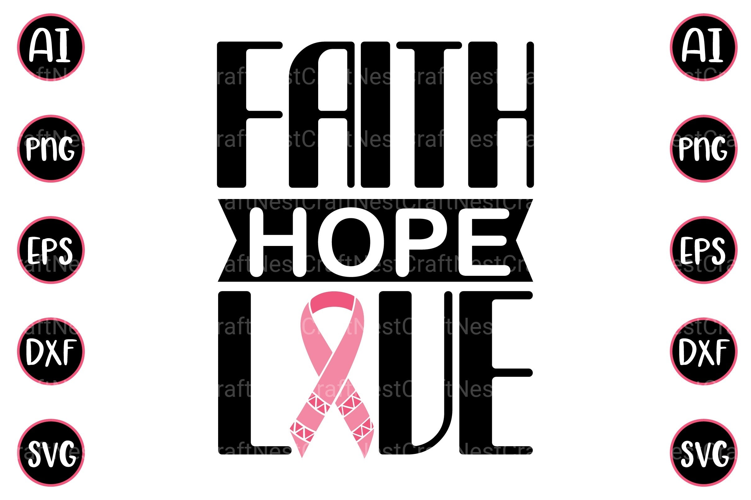 Cancer Design Bundle 157 - CraftNest - Digital Crafting and Art