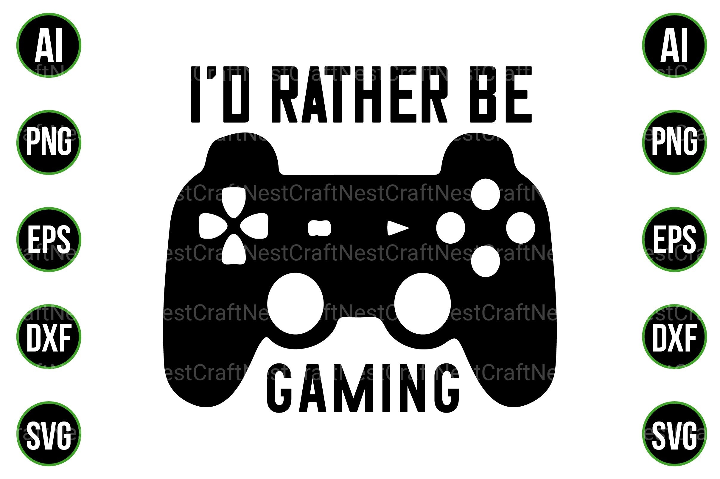 Gaming and Gamer Design Bundle - CraftNest - Digital Crafting and Art