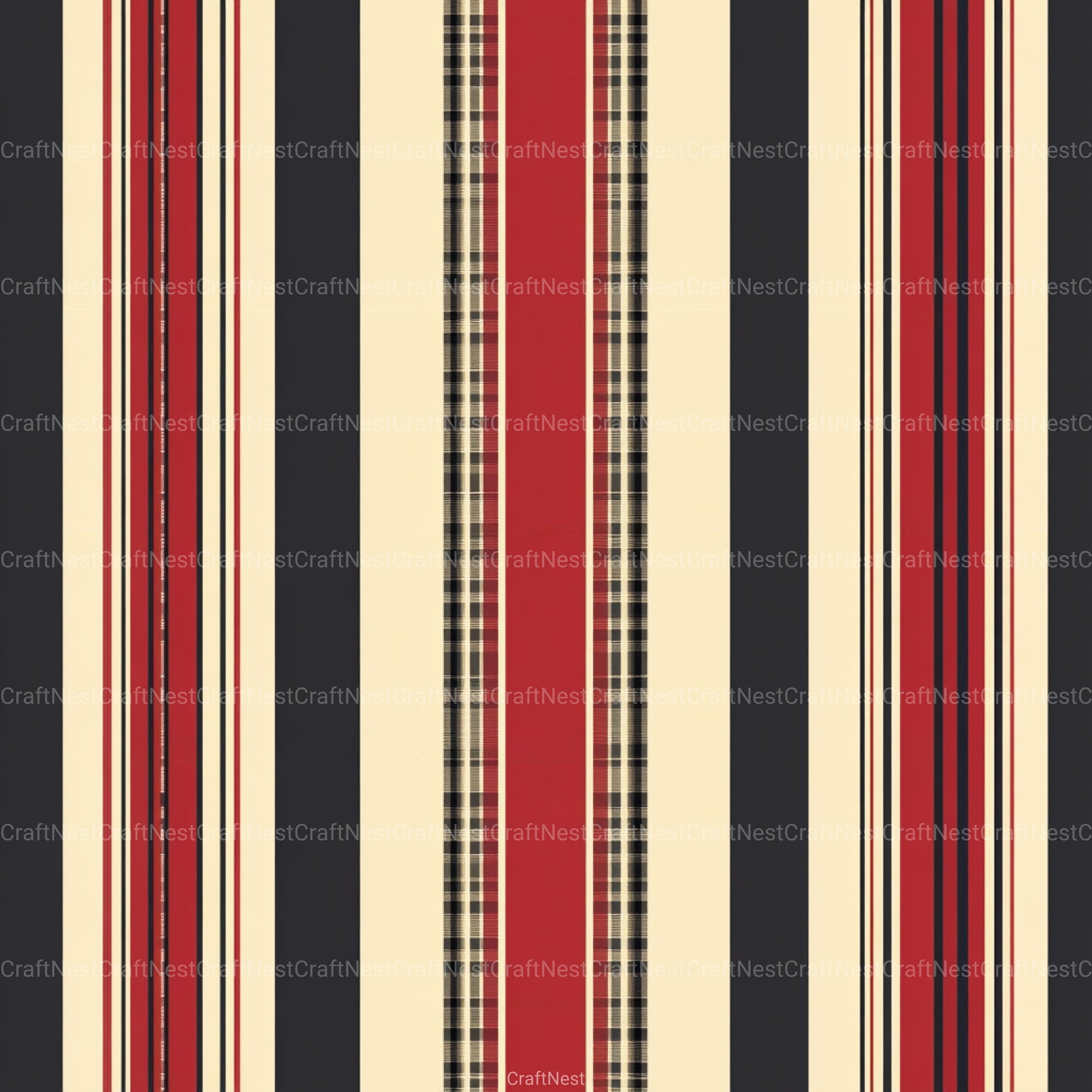 Stripes & Plaids Seamless Pattern Digital Paper - CraftNest - Digital Crafting and Art