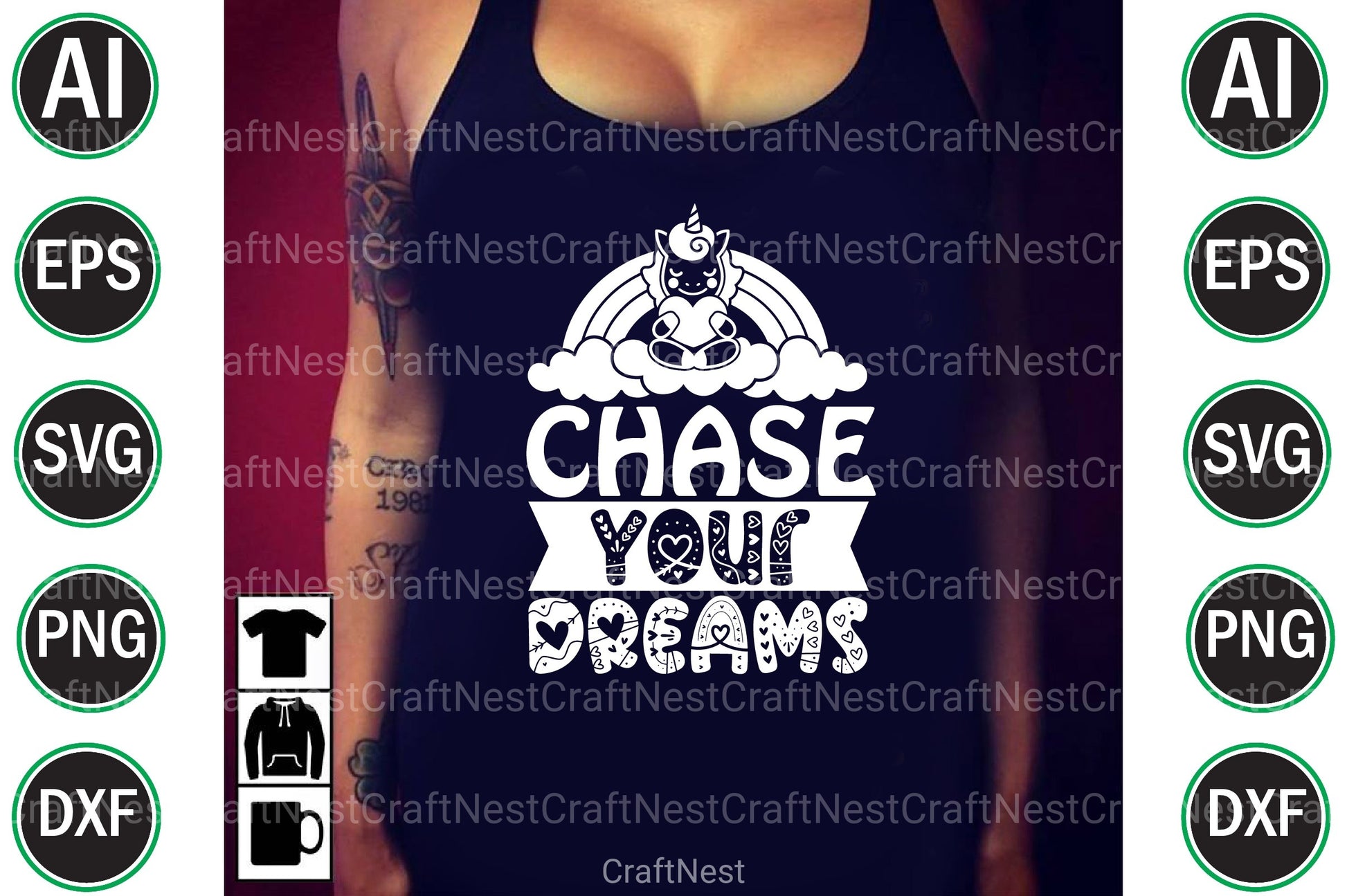 Unicorn File Bundle - CraftNest - Digital Crafting and Art