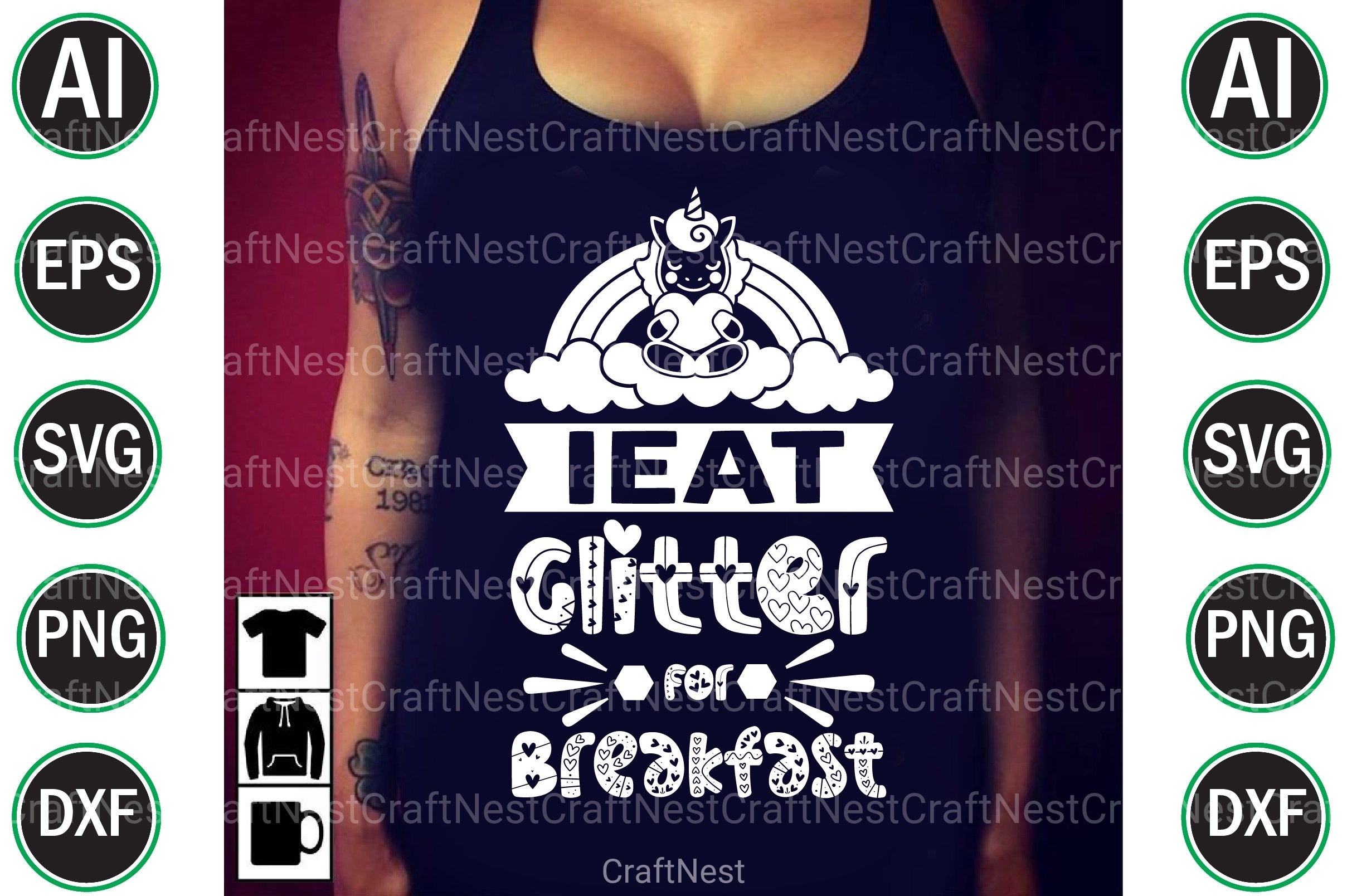 Unicorn File Bundle - CraftNest - Digital Crafting and Art