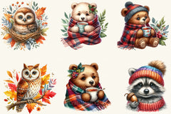 Fall Woodland Clipart Bundle 2 - CraftNest - Digital Crafting and Art