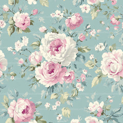 French Shabby Chic Pastel Flower Pattern Clipart Bundle 2 - CraftNest - Digital Crafting and Art