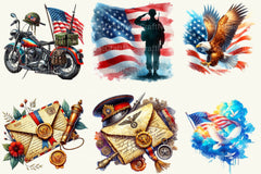 Memorial Day Clipart Bundle 2 - CraftNest - Digital Crafting and Art