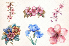 Japan Flower & Jewelry Clipart Bundle - CraftNest - Digital Crafting and Art