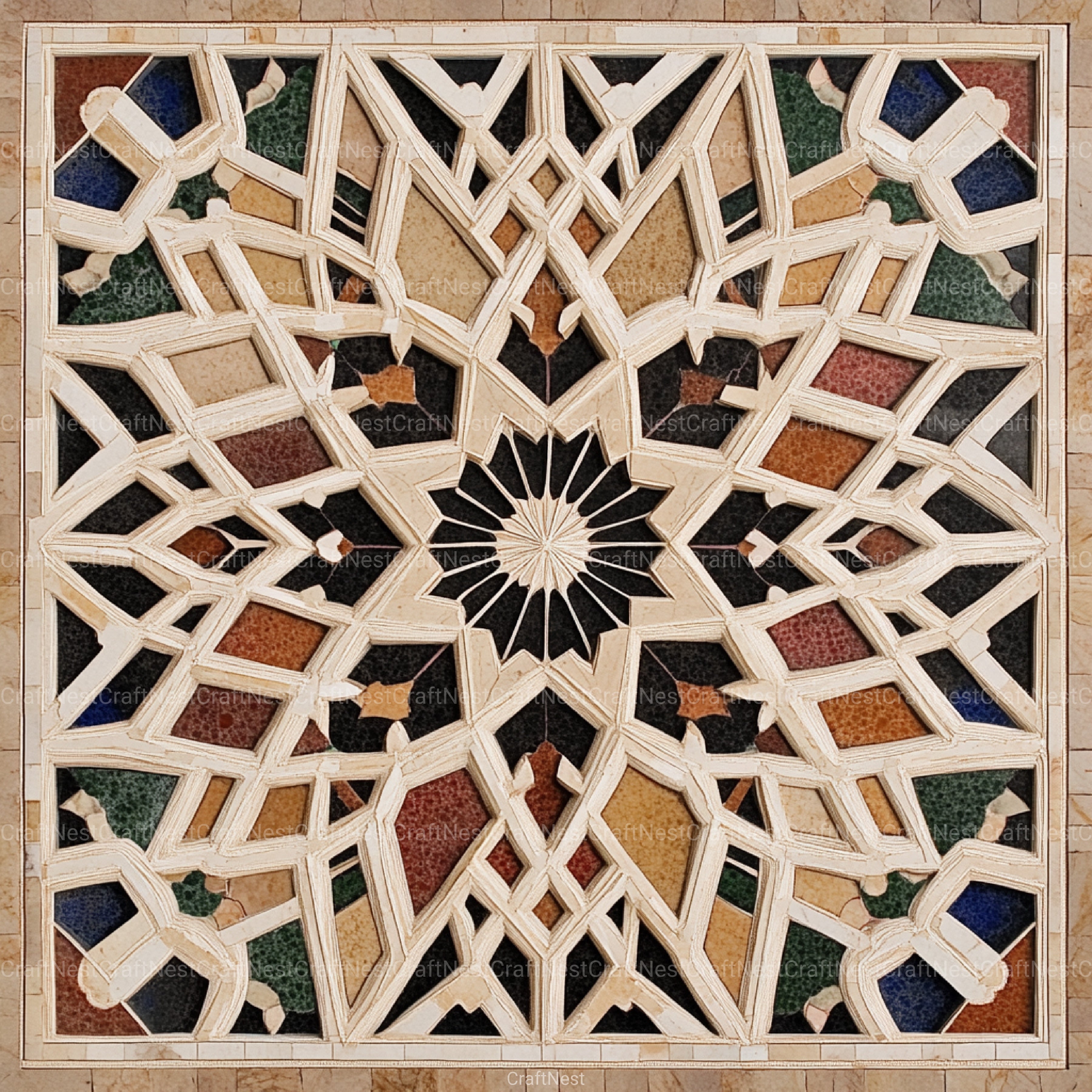 Sacred Geometry Alhambra Patterns Clipart Bundle - CraftNest - Digital Crafting and Art