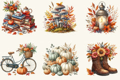 Serene Autumn Day Clipart Bundle 2 - CraftNest - Digital Crafting and Art