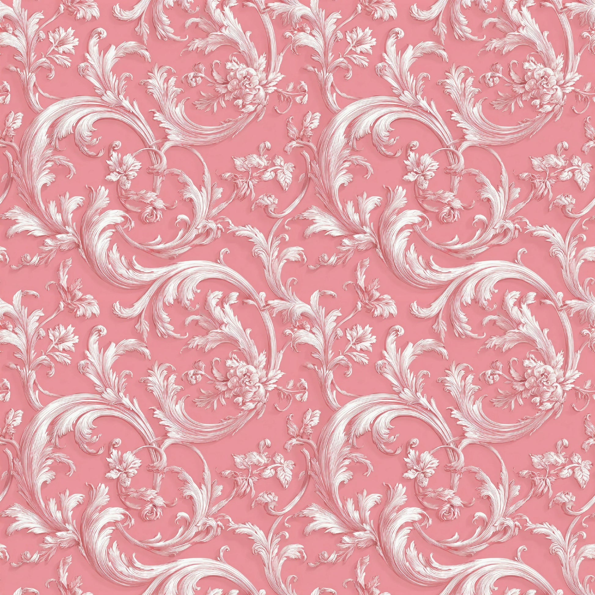 Pink French Toile De Jouy Pattern Clipart Bundle - CraftNest - Digital Crafting and Art