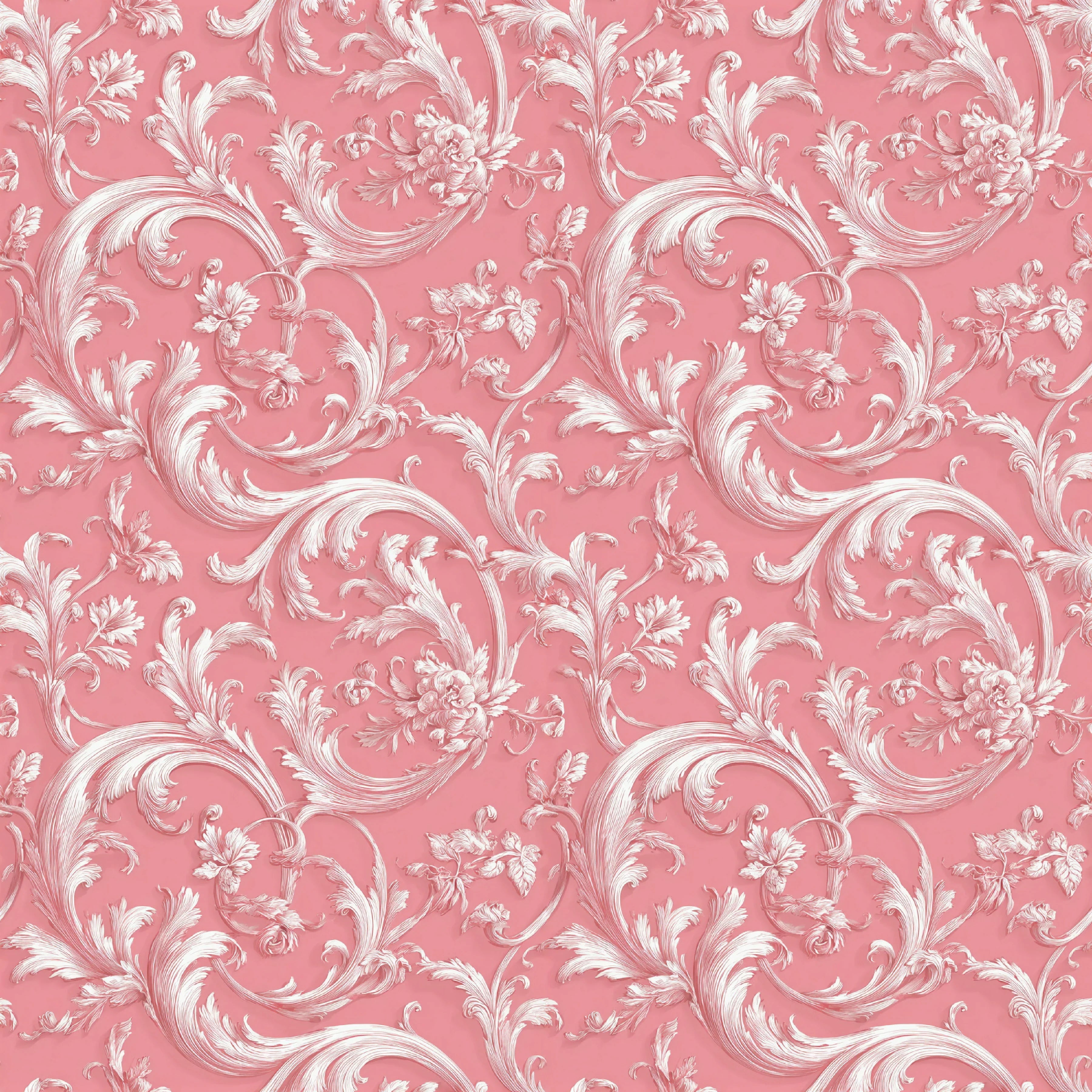 Pink French Toile De Jouy Pattern Clipart Bundle - CraftNest - Digital Crafting and Art