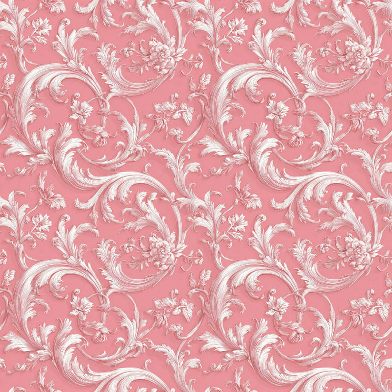Pink French Toile De Jouy Pattern Clipart Bundle - CraftNest - Digital Crafting and Art