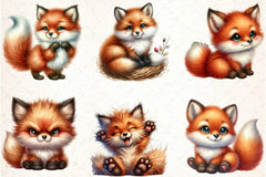 Fox Clipart Bundle: Adorable Fox Illustrations - CraftNest - Digital Crafting and Art