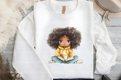 Cute Black Girl Clipart Bundle 99 - CraftNest - Digital Crafting and Art