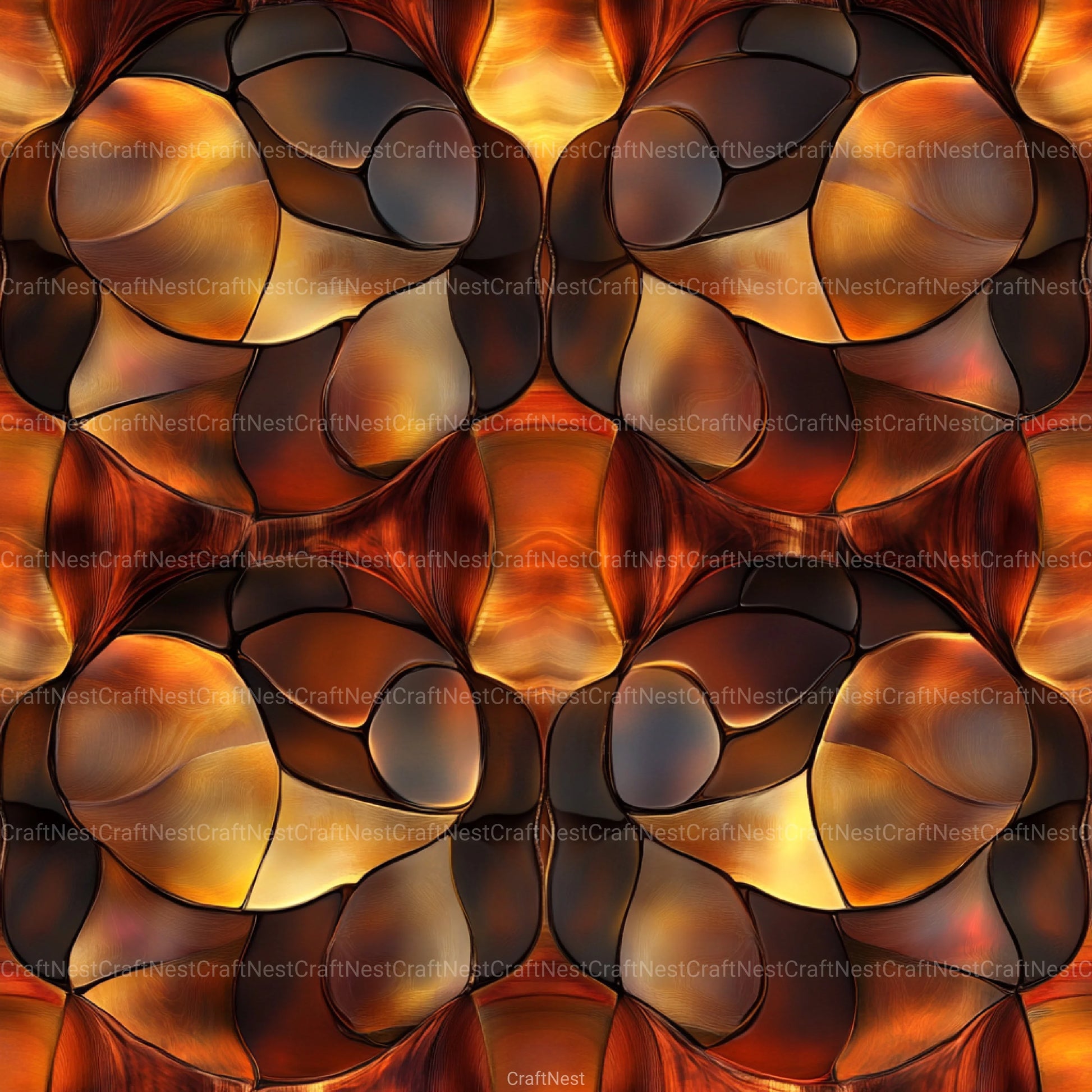 Tortoiseshell Seamless Pattern Digital Paper - CraftNest - Digital Crafting and Art