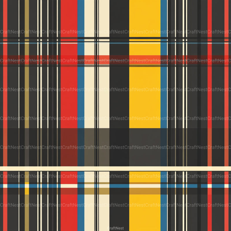 Stripes & Plaids Seamless Pattern Digital Paper - CraftNest - Digital Crafting and Art