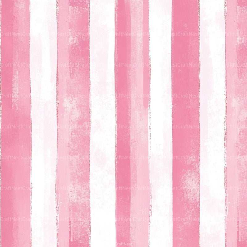 Blush Pink Stripes Pattern Digital Paper - CraftNest - Digital Crafting and Art