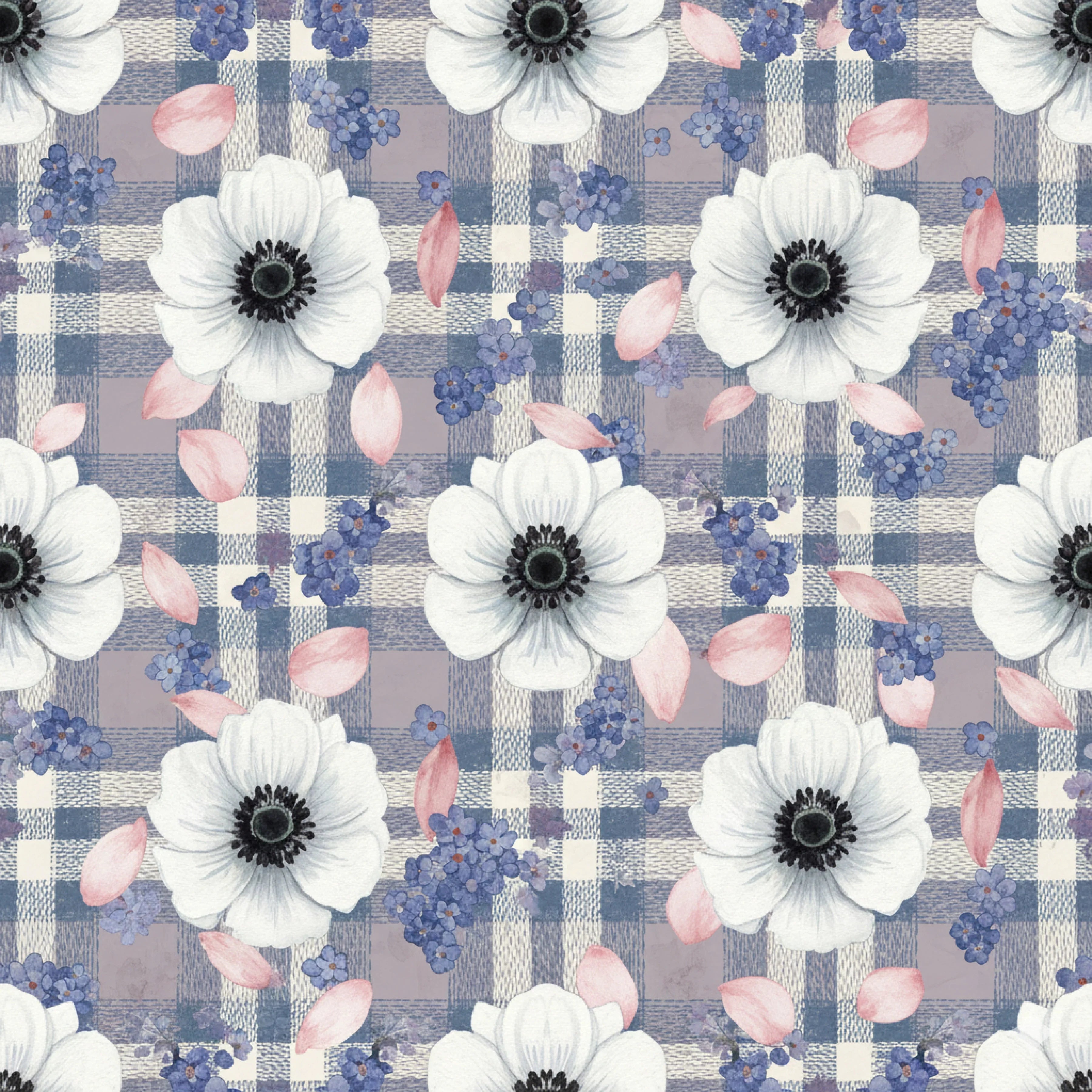 Floral Seamless Pattern Set Digital Paper - CraftNest - Digital Crafting and Art