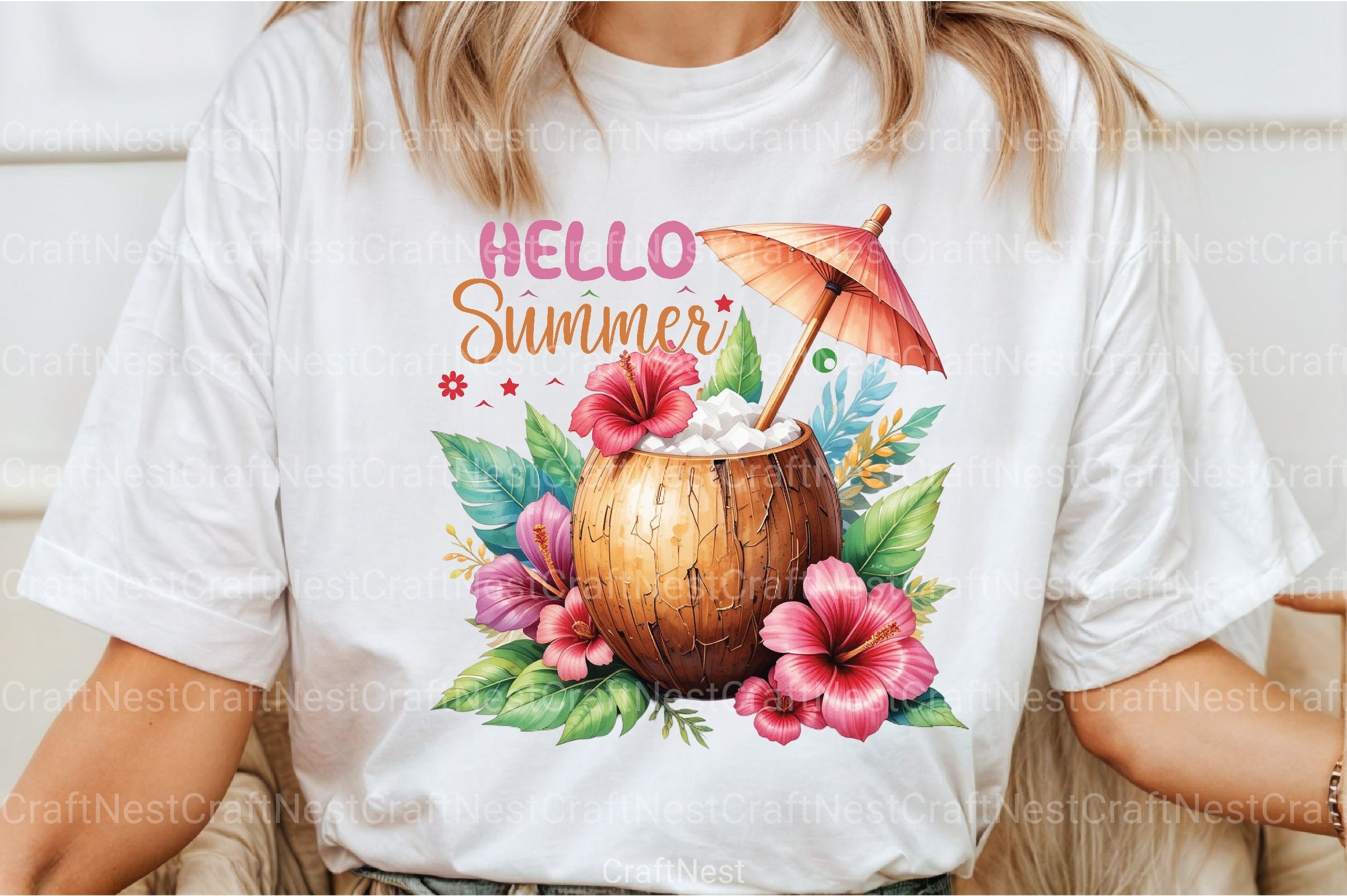 Hello Summer Clipart Bundle 2 - CraftNest - Digital Crafting and Art