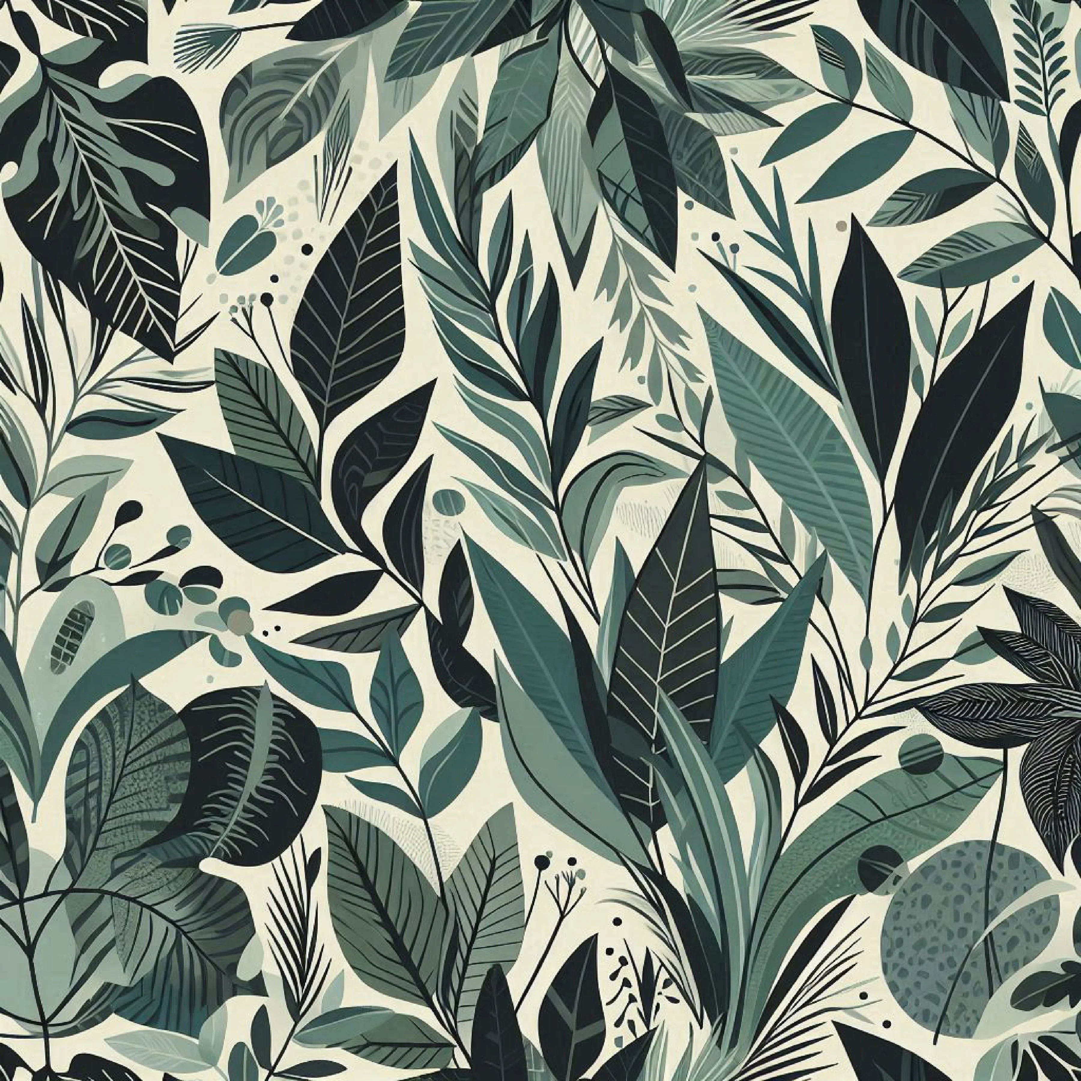 Bold Modern Botanical Pattern Clipart Bundle - CraftNest - Digital Crafting and Art