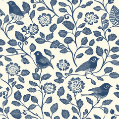 Blue Birds & Flowers Chinoiserie Pattern Clipart Bundle - CraftNest - Digital Crafting and Art