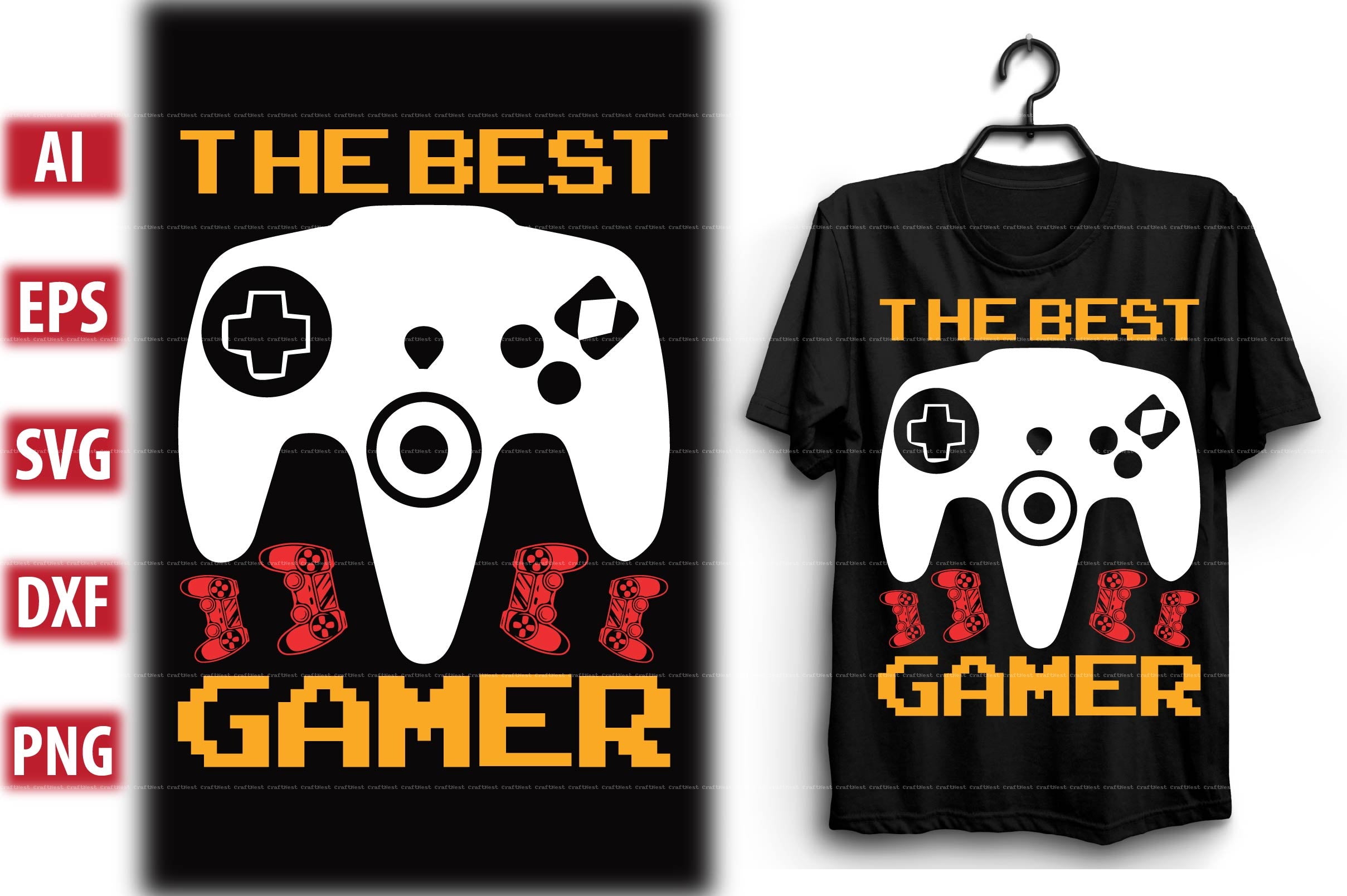 Gaming T-Shirt Design SVG Bundle 1