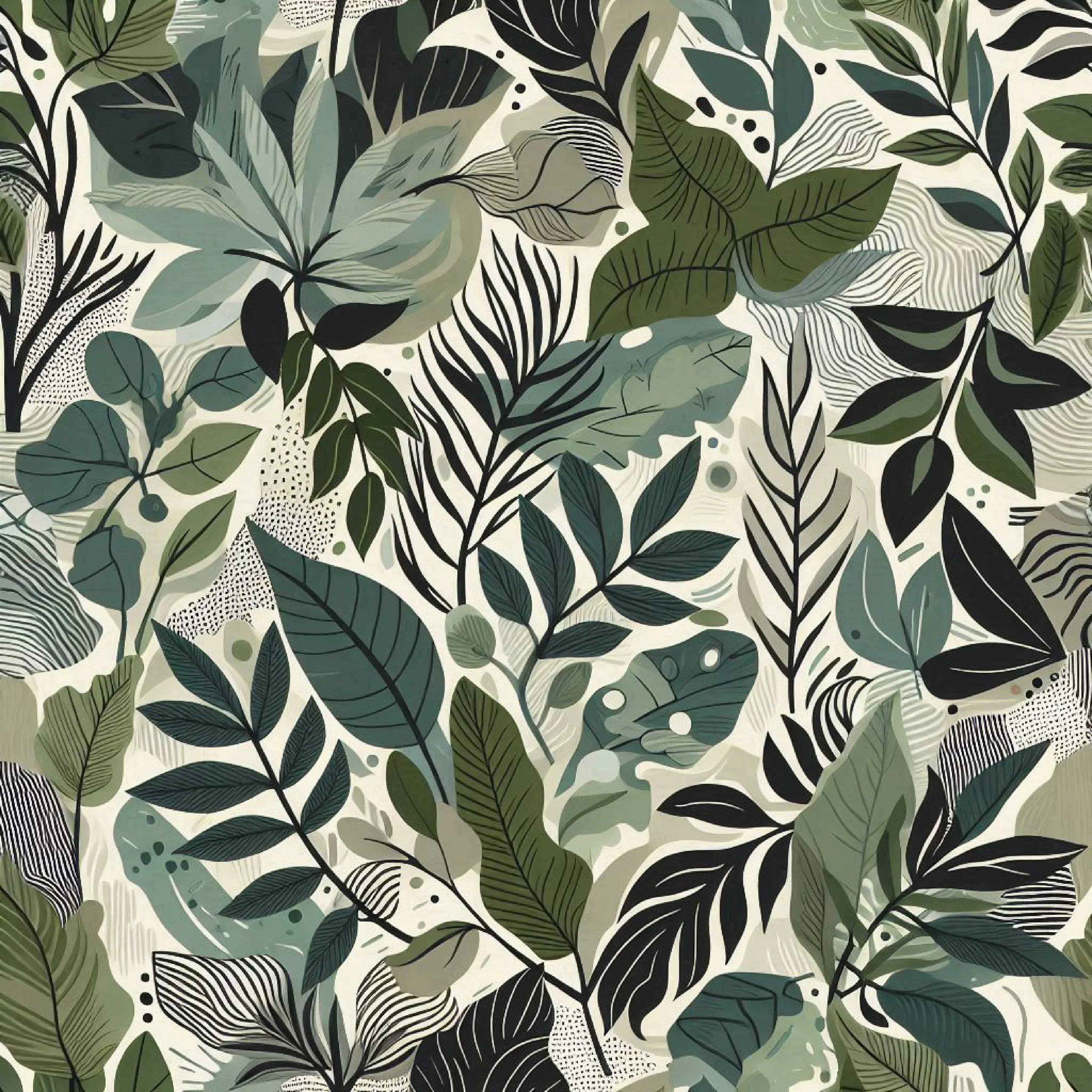 Bold Modern Botanical Pattern Clipart Bundle - CraftNest - Digital Crafting and Art