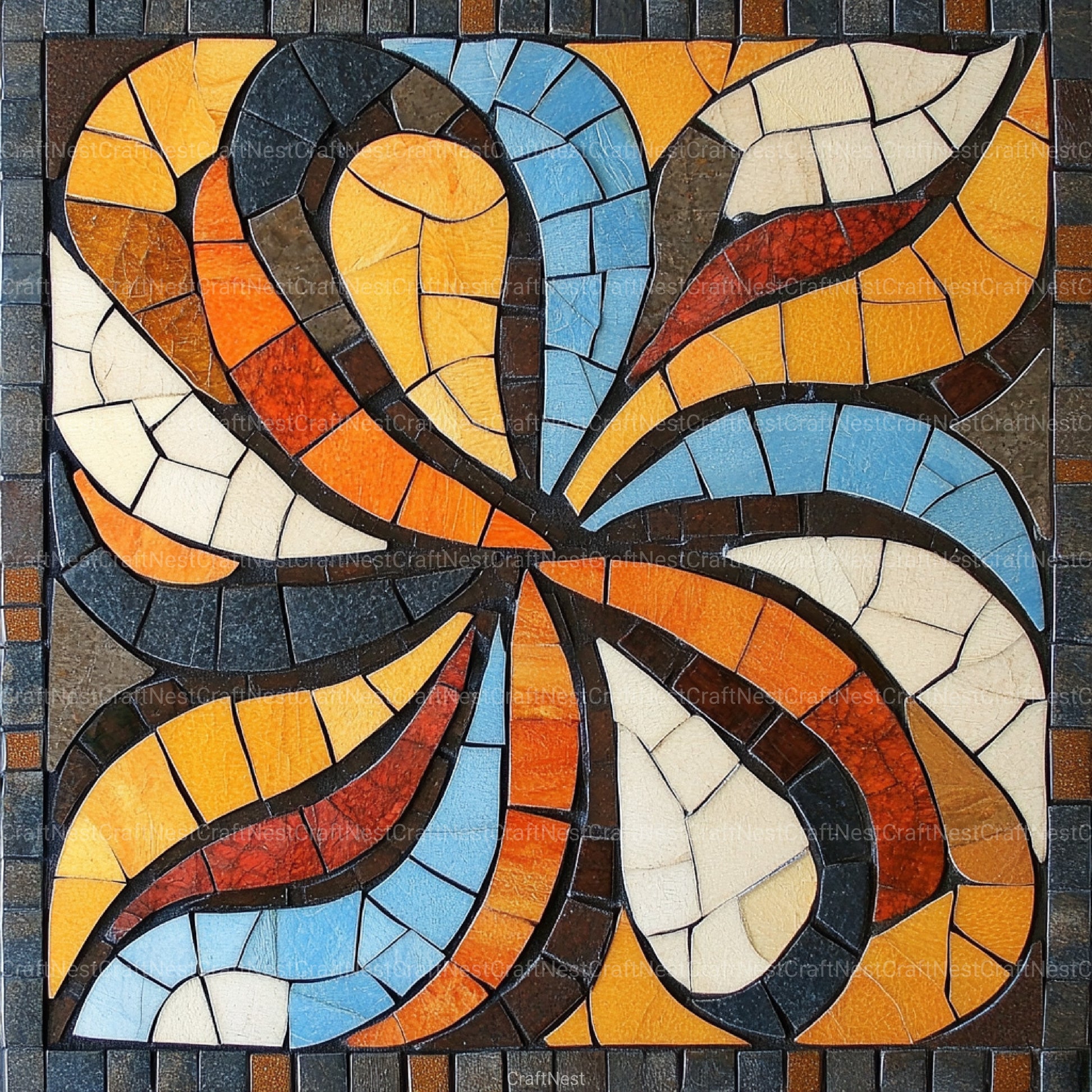 Artisan Mosaic Patterns & Motifs Clipart Bundle - CraftNest - Digital Crafting and Art