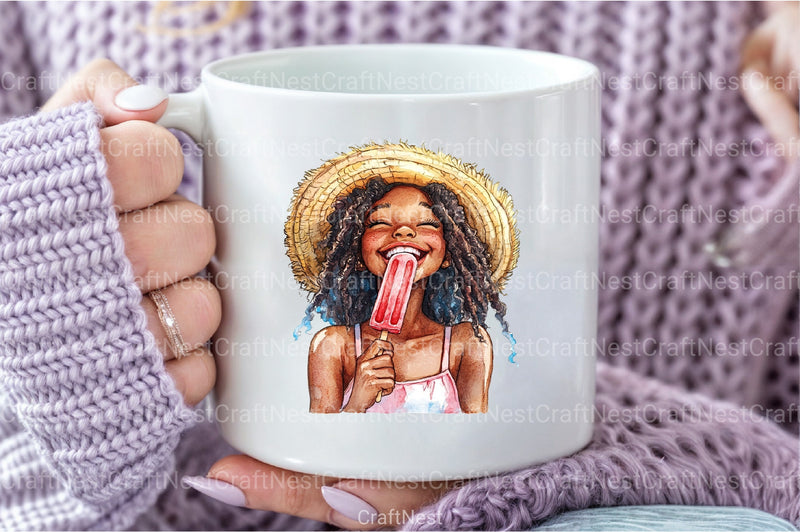 Cute Black Girl Clipart Bundle 99 - CraftNest - Digital Crafting and Art