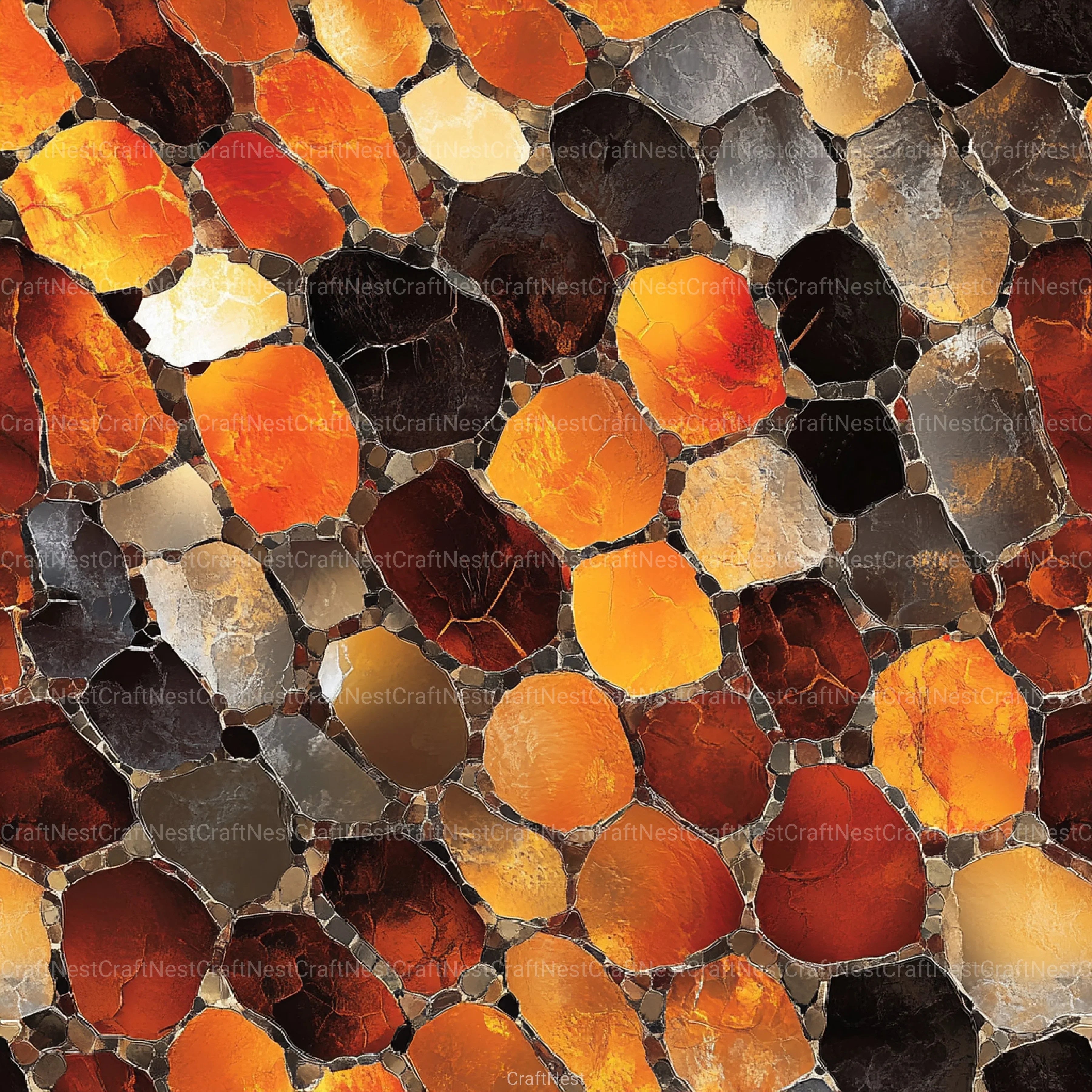 Tortoiseshell Seamless Pattern Digital Paper - CraftNest - Digital Crafting and Art