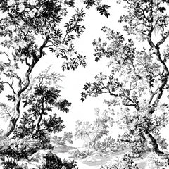 Black White Spring Toile De Jouy Pattern Clipart Bundle - CraftNest - Digital Crafting and Art