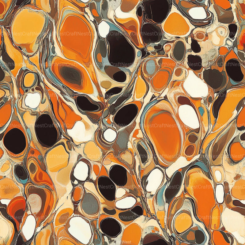 Tortoiseshell Seamless Pattern Digital Paper - CraftNest - Digital Crafting and Art