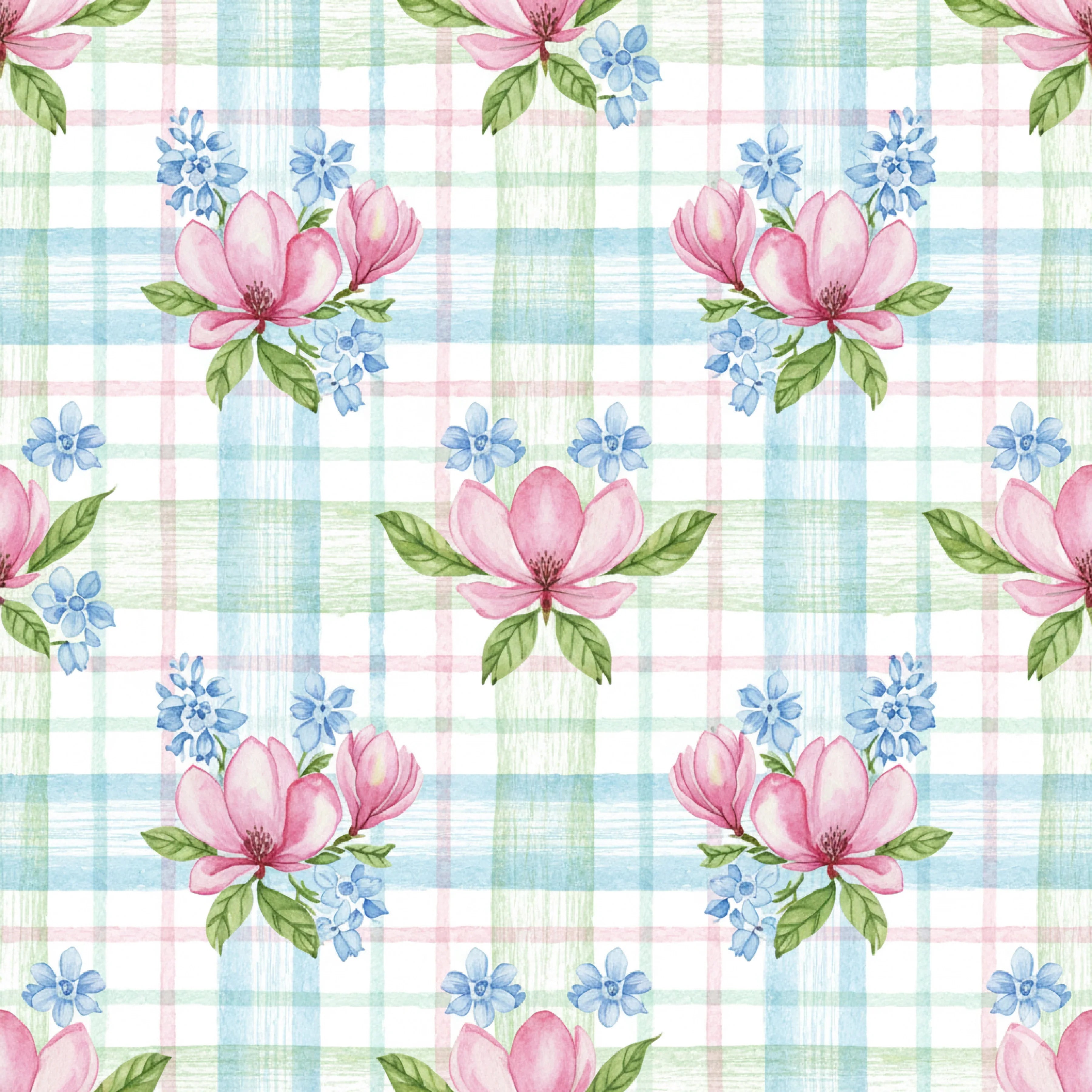 Pink Peonies Seamless Pattern Digital Paper - CraftNest - Digital Crafting and Art
