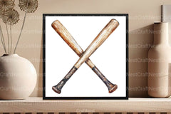 Vintage Baseball Game Day Clipart Bundle 88 - CraftNest - Digital Crafting and Art