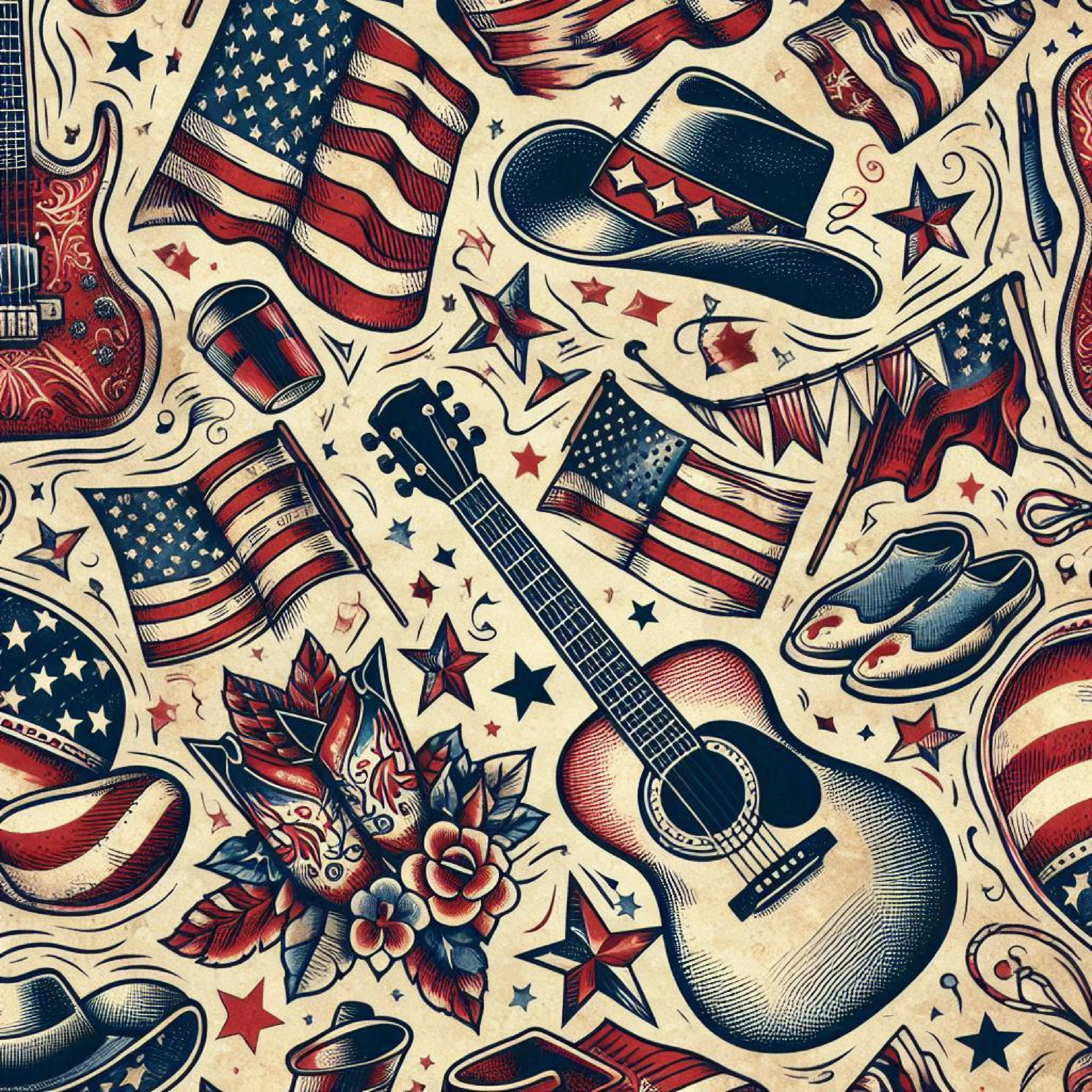 4th of July Pattern Clipart Bundle - CraftNest - Digital Crafting and Art
