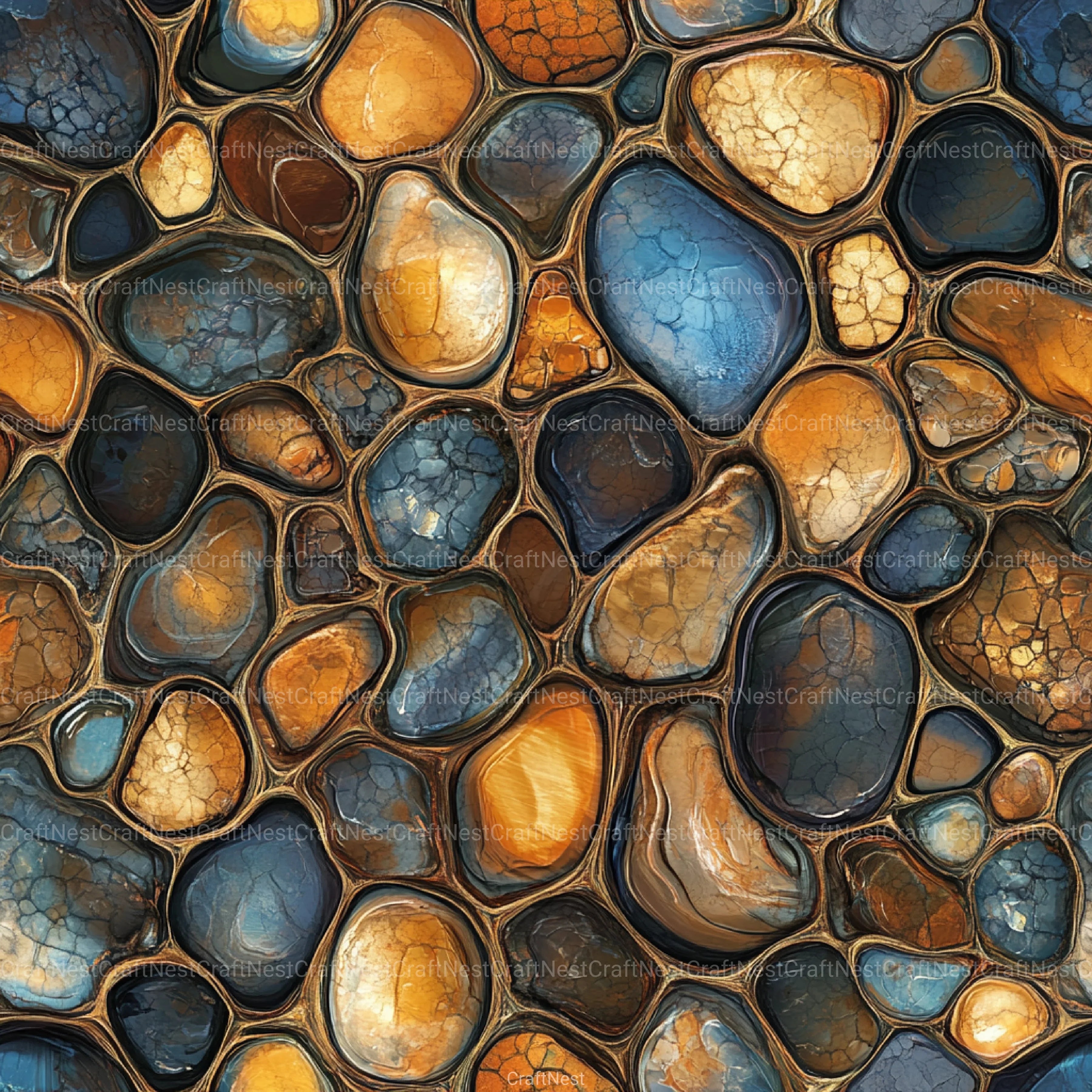 Tortoiseshell Seamless Pattern Digital Paper - CraftNest - Digital Crafting and Art