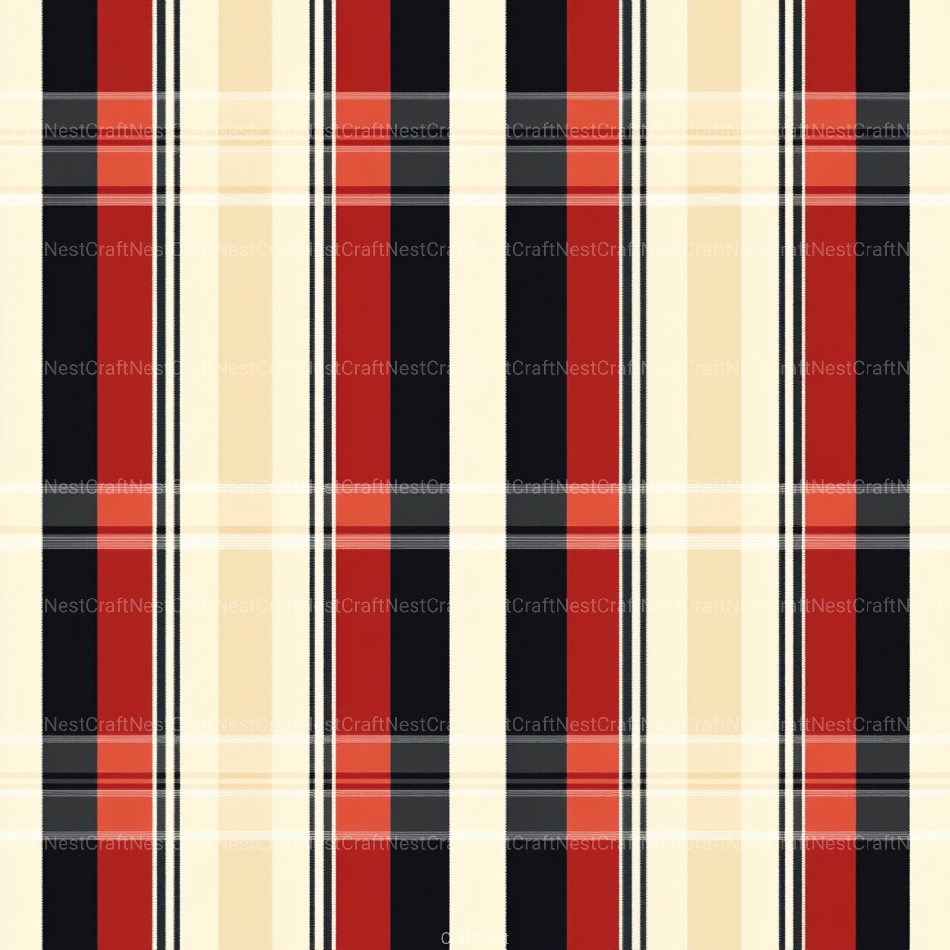 Stripes & Plaids Seamless Pattern Digital Paper - CraftNest - Digital Crafting and Art