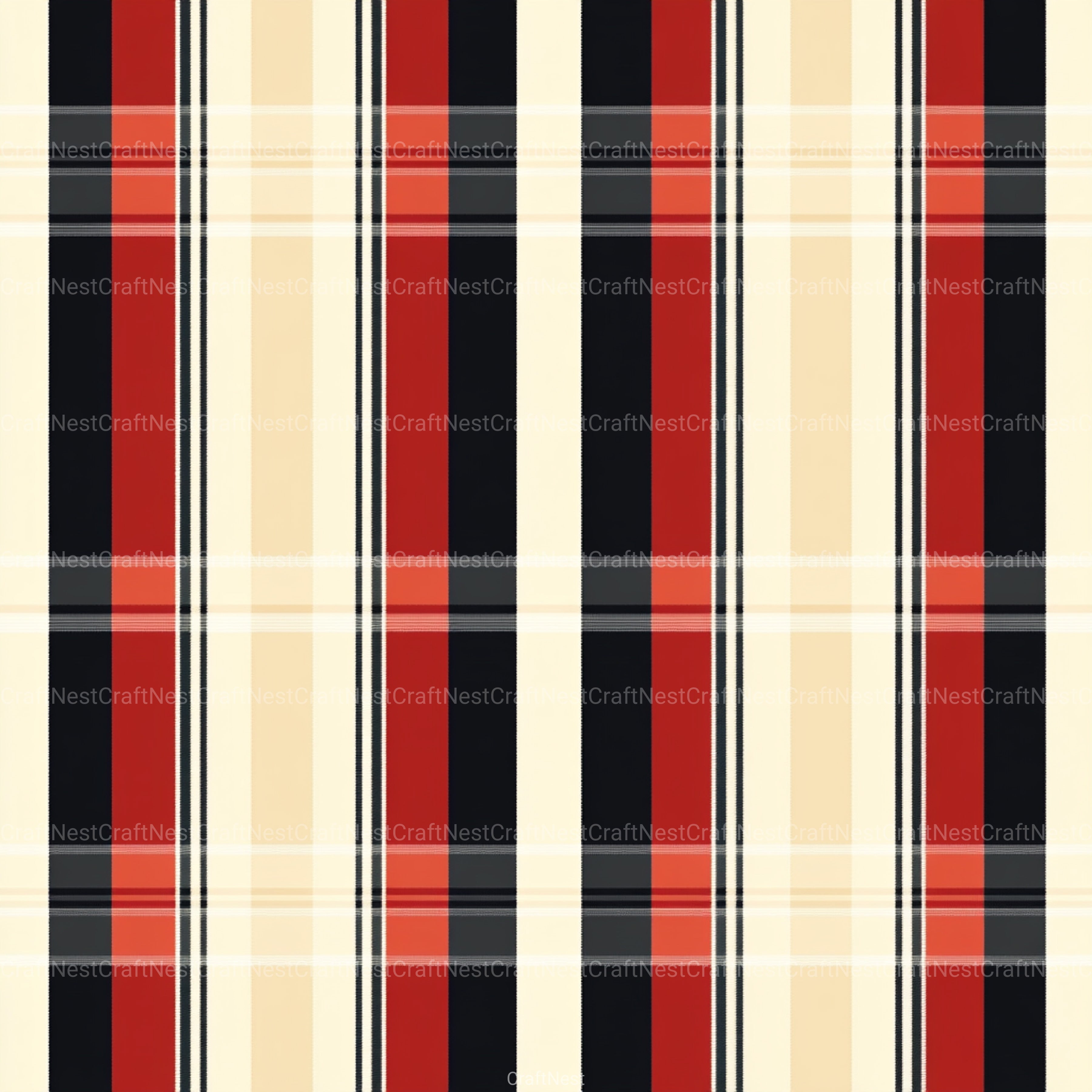 Stripes & Plaids Seamless Pattern Digital Paper - CraftNest - Digital Crafting and Art