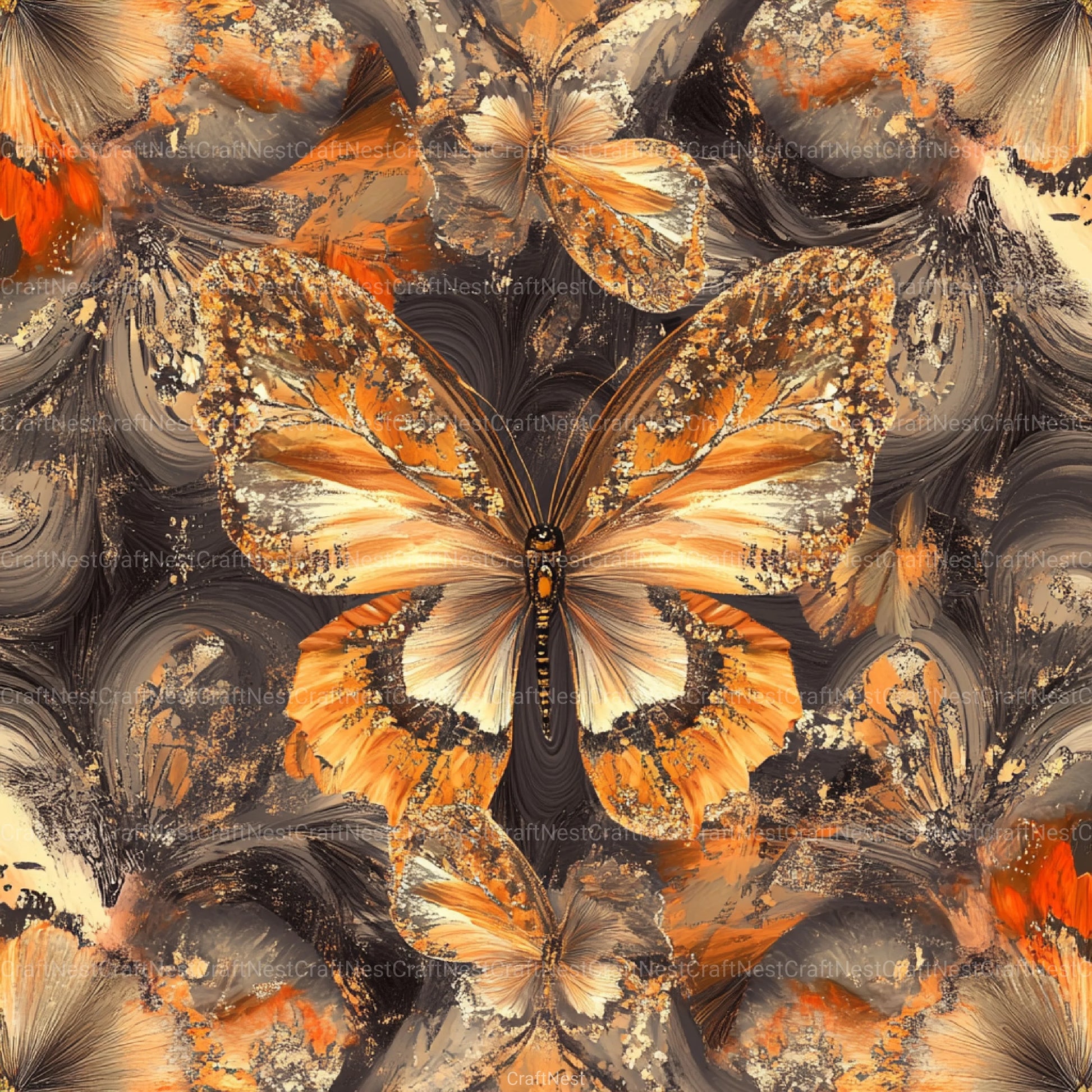 Tortoiseshell Seamless Pattern Digital Paper - CraftNest - Digital Crafting and Art