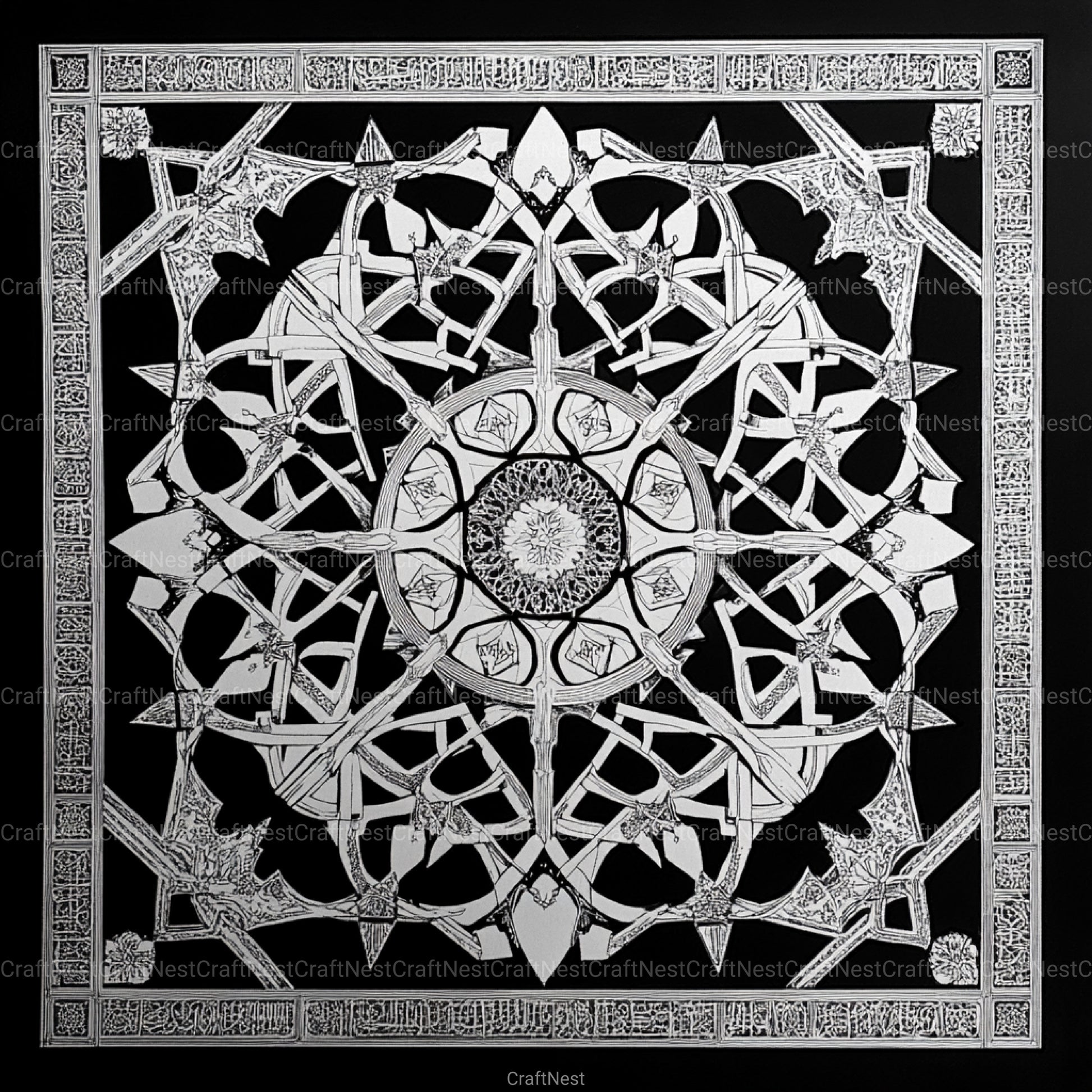 Sacred Geometry Alhambra Patterns Clipart Bundle - CraftNest - Digital Crafting and Art