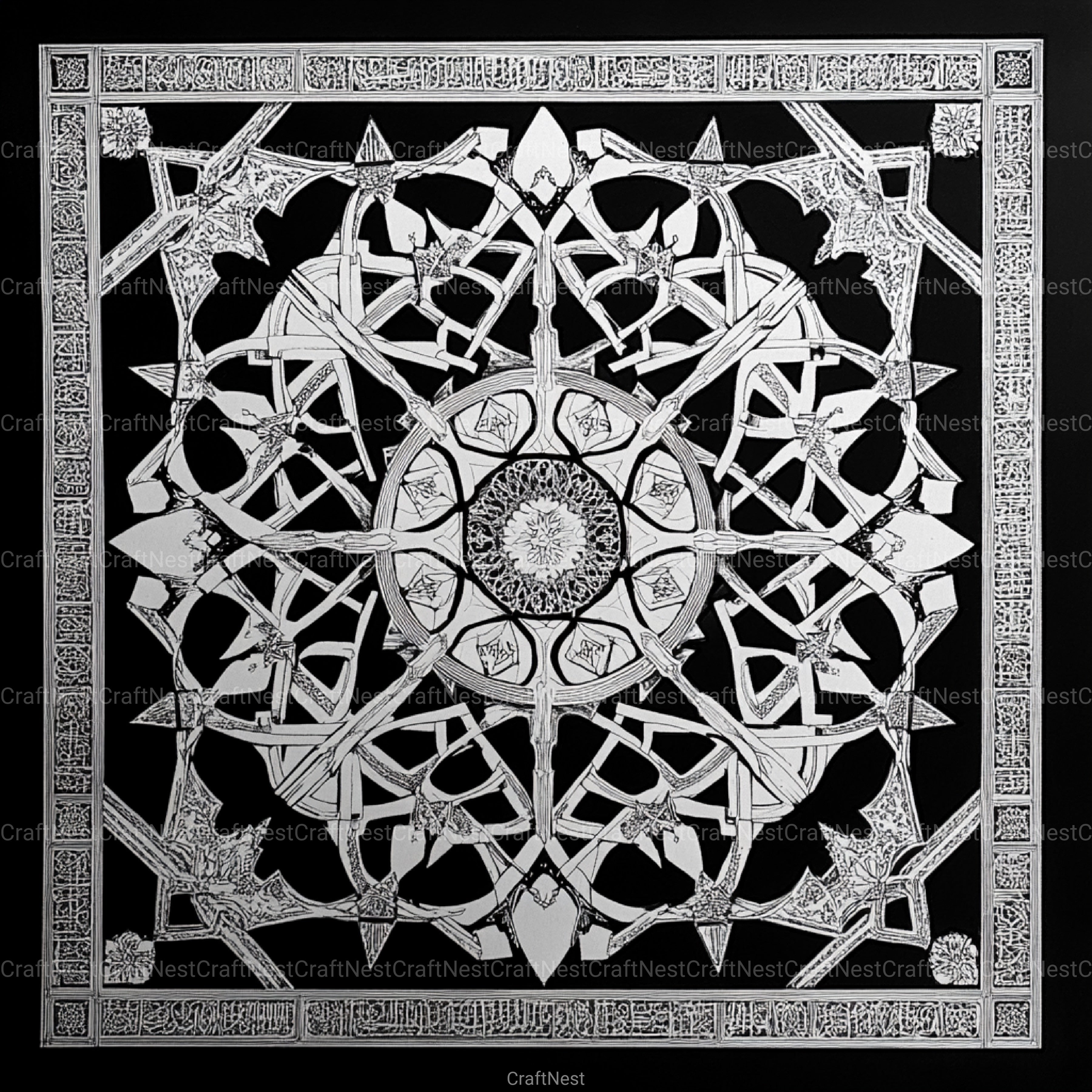 Sacred Geometry Alhambra Patterns Clipart Bundle - CraftNest - Digital Crafting and Art