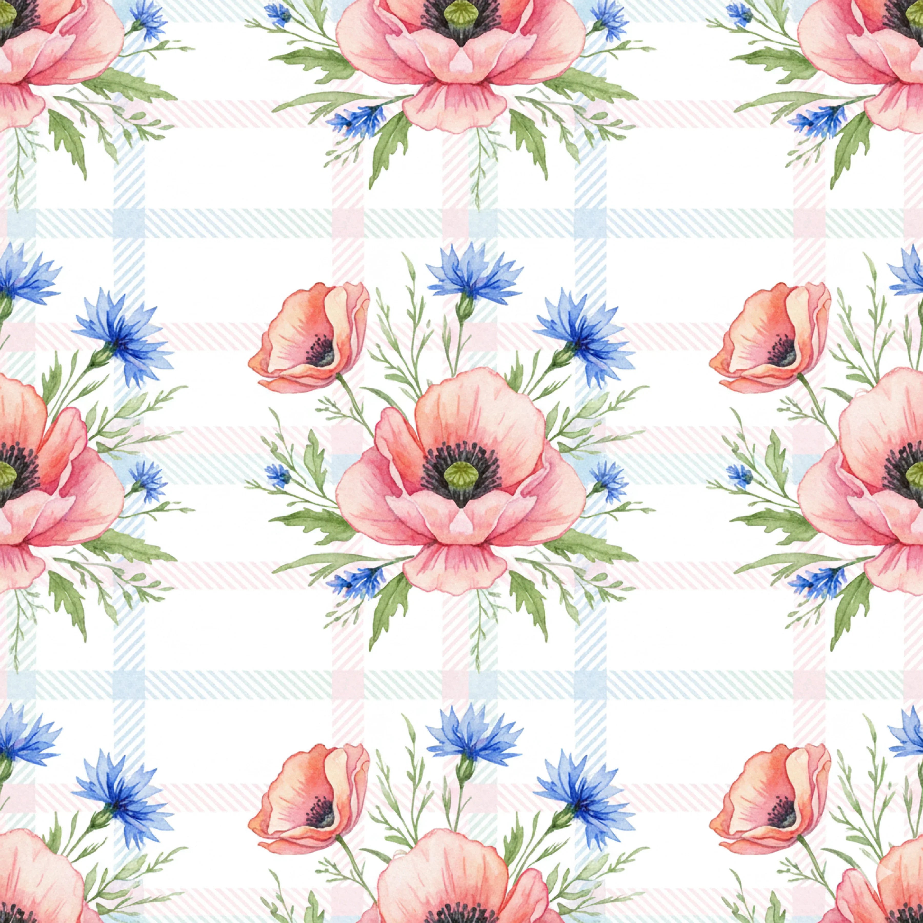 Pink Peonies Seamless Pattern Digital Paper - CraftNest - Digital Crafting and Art