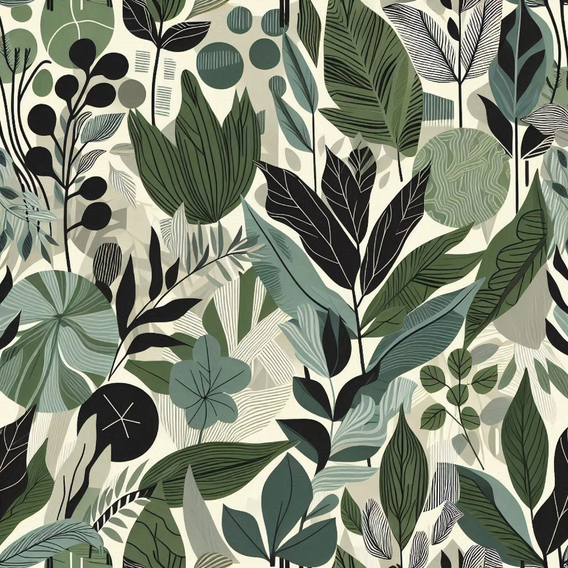 Bold Modern Botanical Pattern Clipart Bundle - CraftNest - Digital Crafting and Art