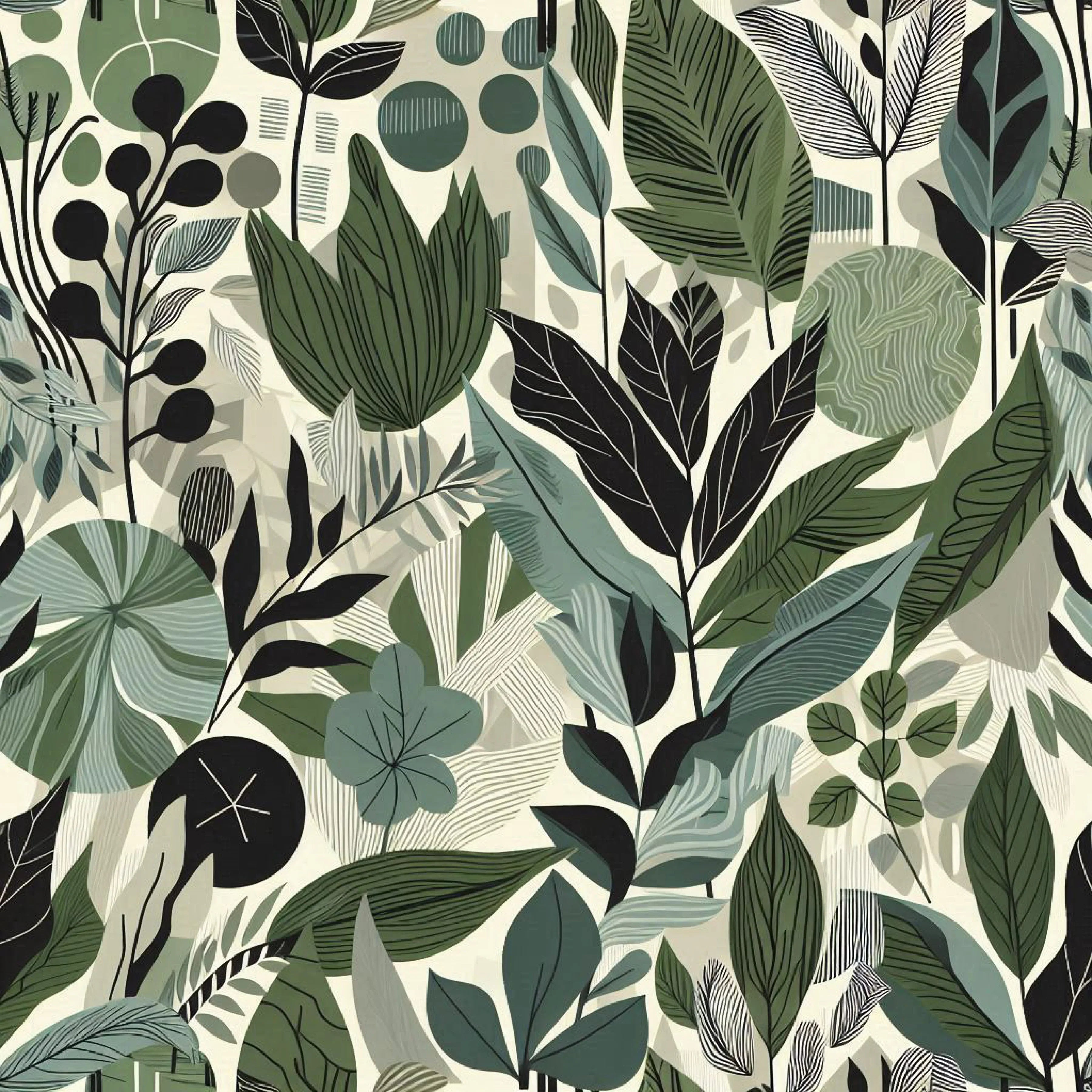 Bold Modern Botanical Pattern Clipart Bundle - CraftNest - Digital Crafting and Art